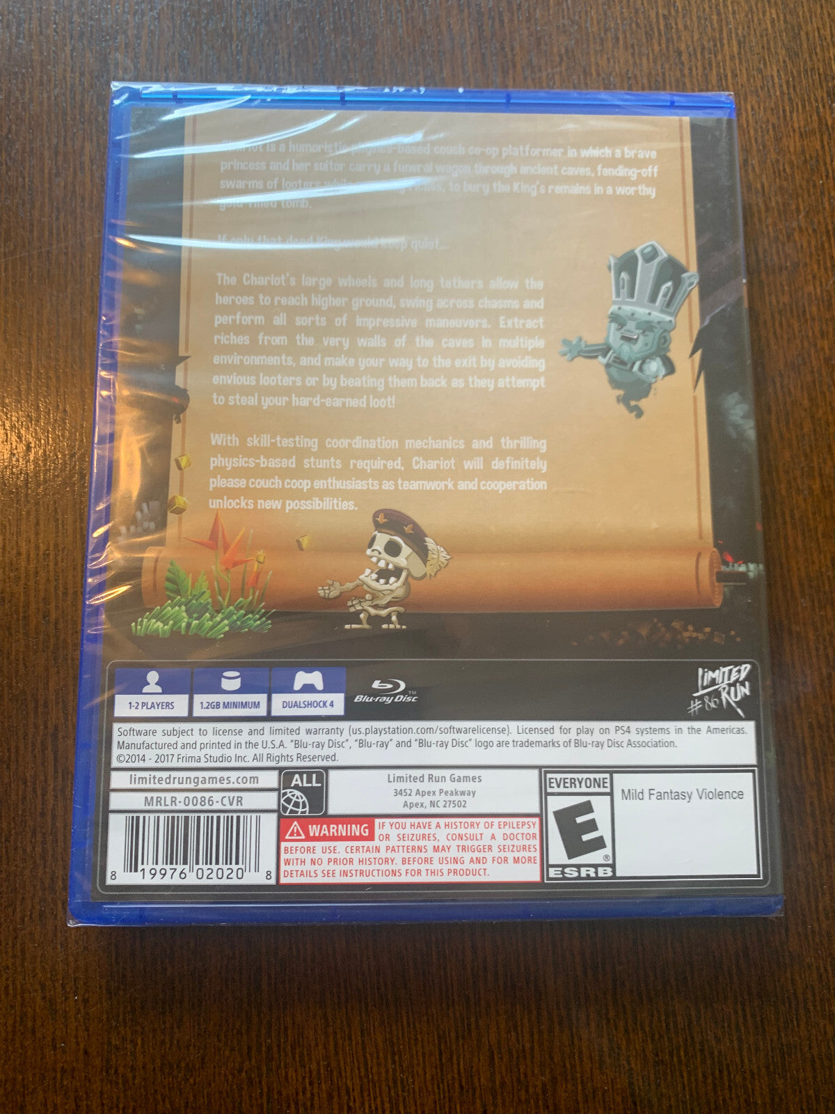 Limited Run #86 Chariot PS4 Playstation 4 LRG  Brand New Sealed