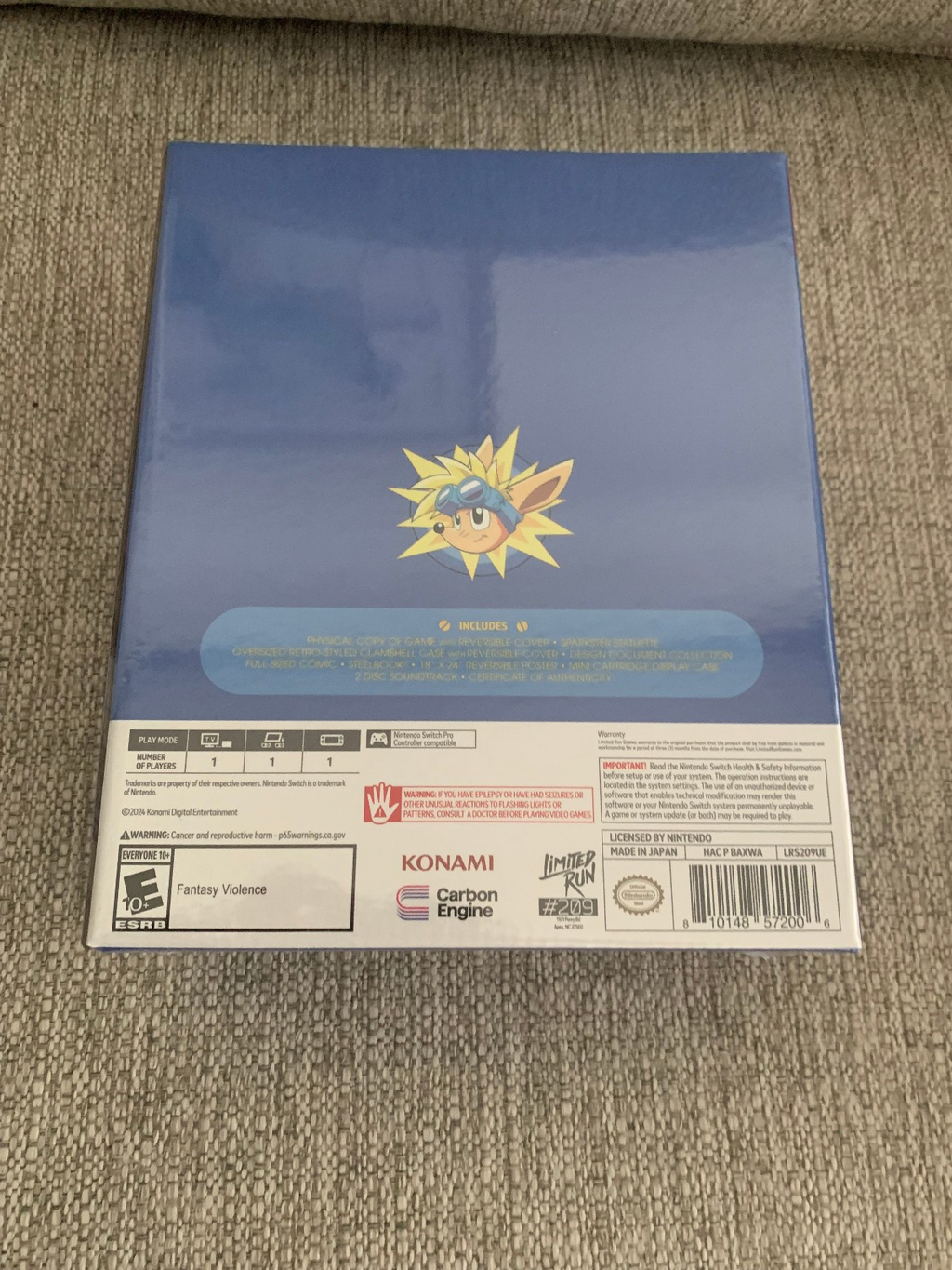 Limited Run #209 Rocket Knight Adventures Re-Sparked Ultimate Edition Switch New