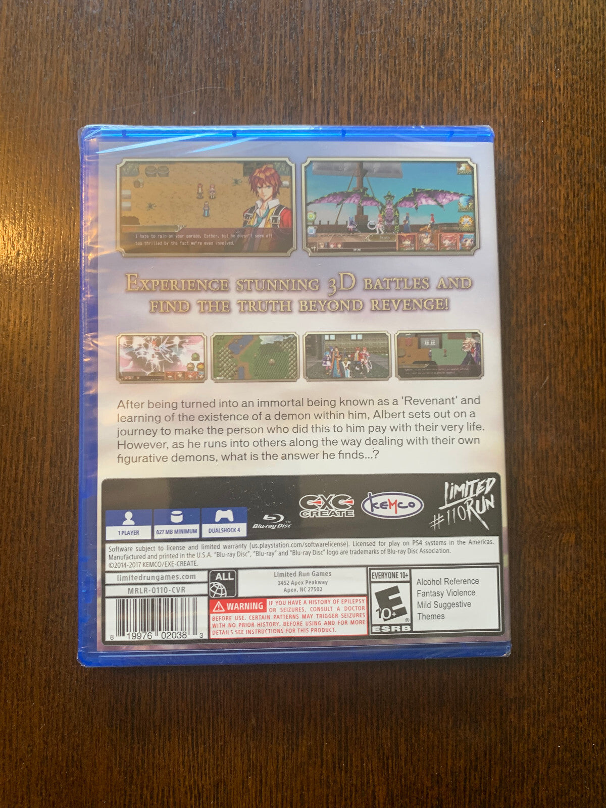 Revenant Saga PS4 Limited Run #110 Playstation 4 LRG Brand New Sealed