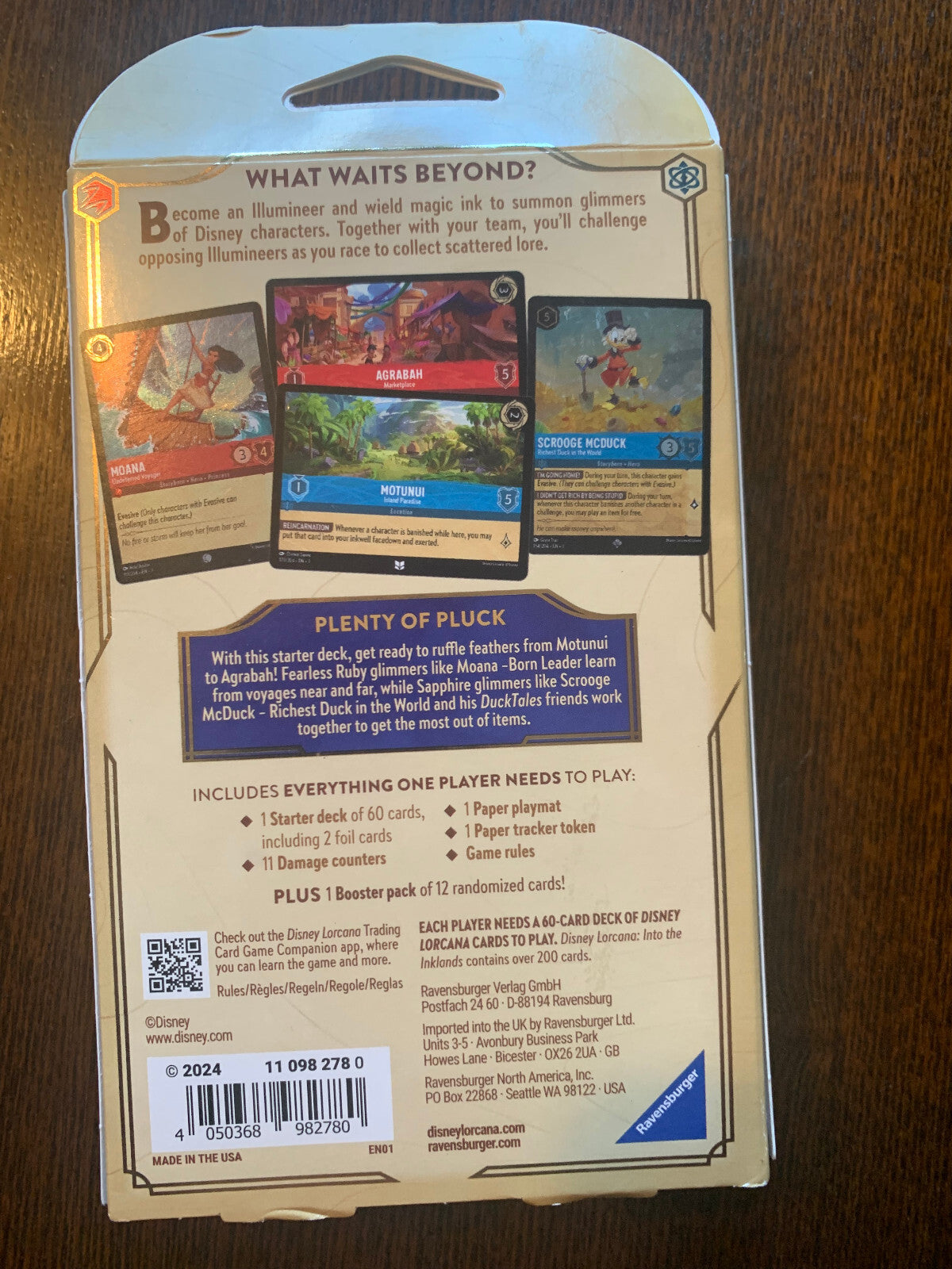 Disney Lorcana TCG Into The Inklands Sealed Starter Deck Ruby & Sapphire NEW