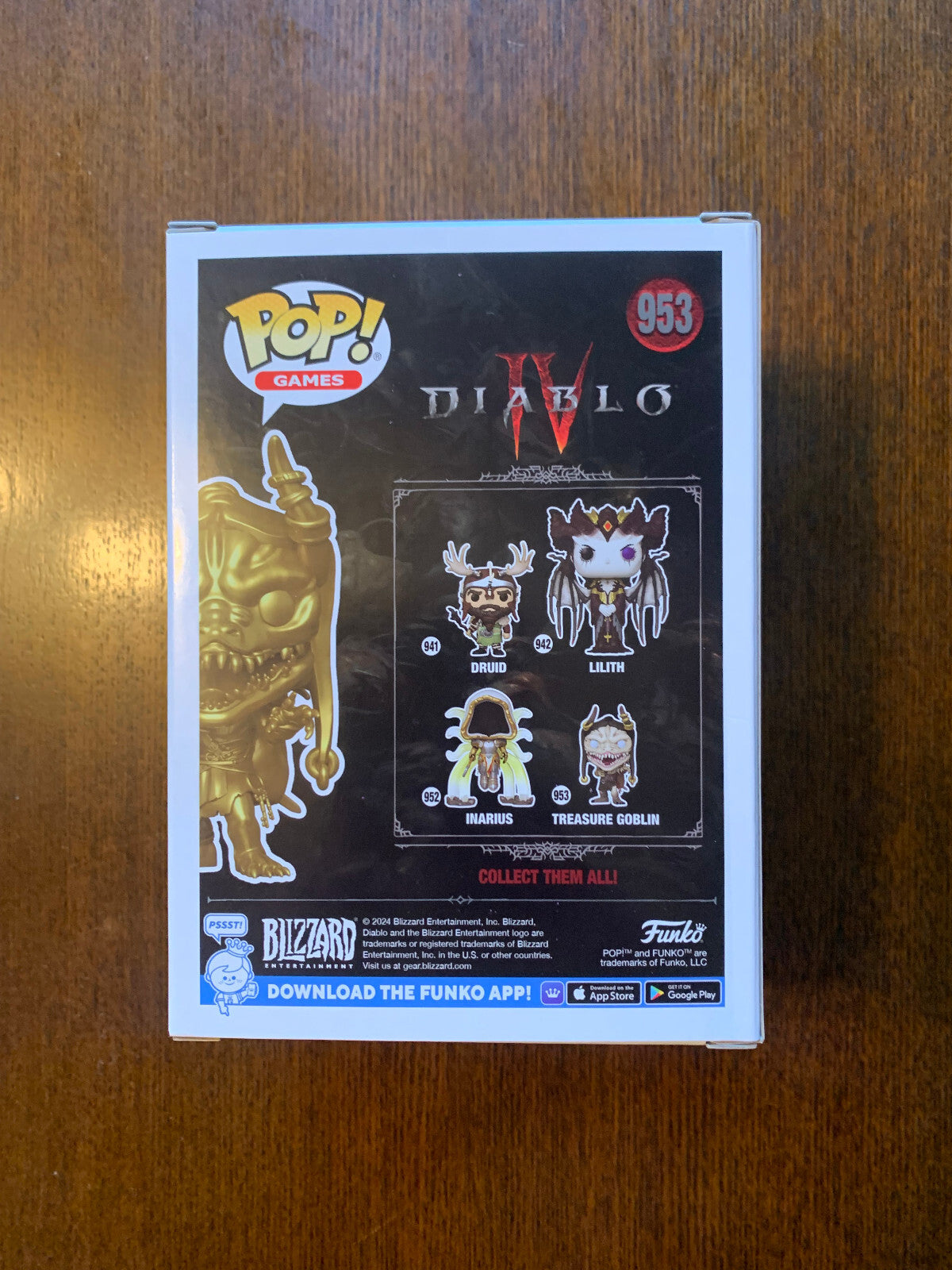 Diablo IV Treasure Gold Goblin Funko Pop! Figure #953 Exclusive 30th Anniversary