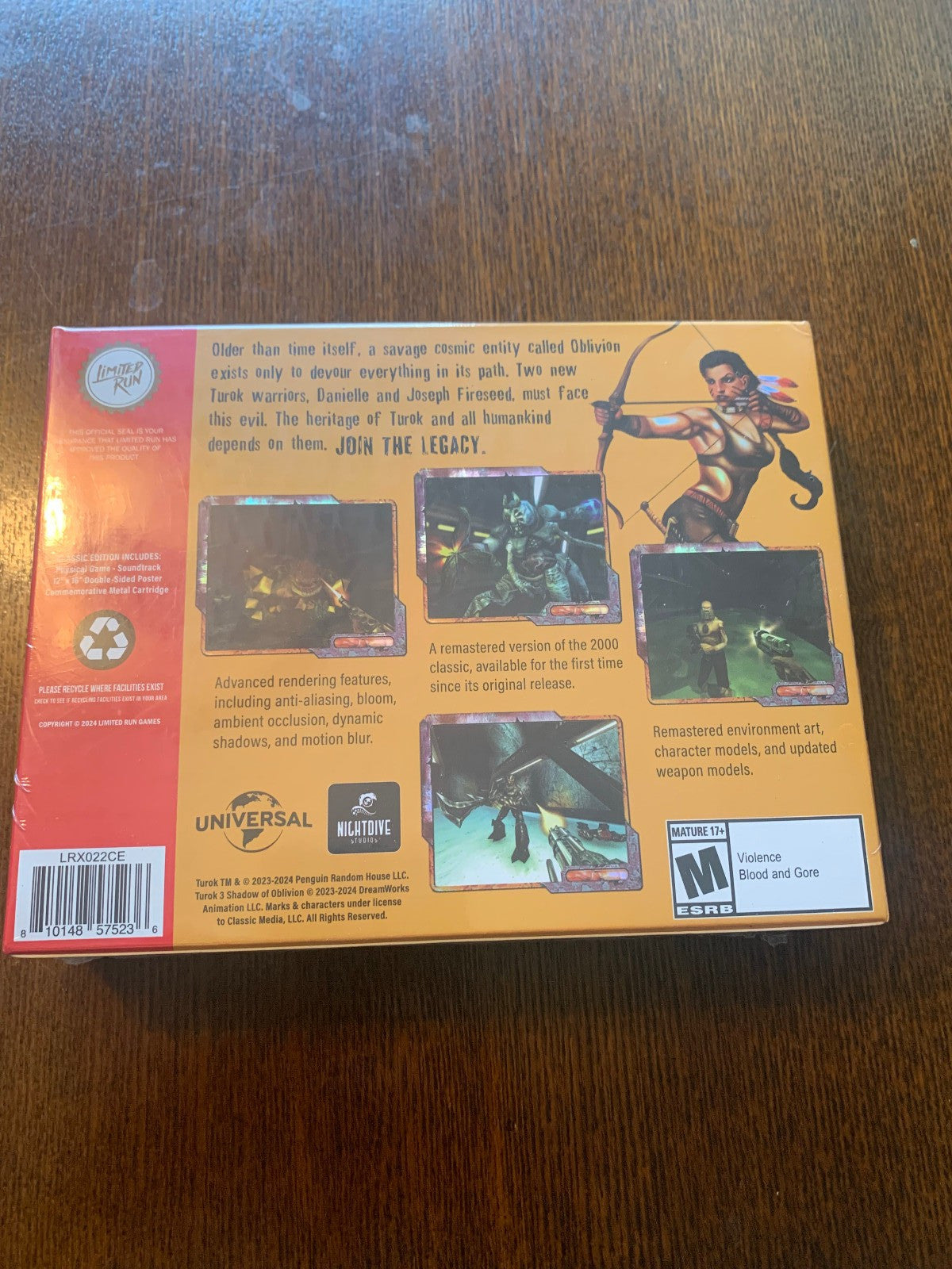 Limited Run #22 Turok 3: Shadow of Oblivion Remastered Classic Edition Xbox One