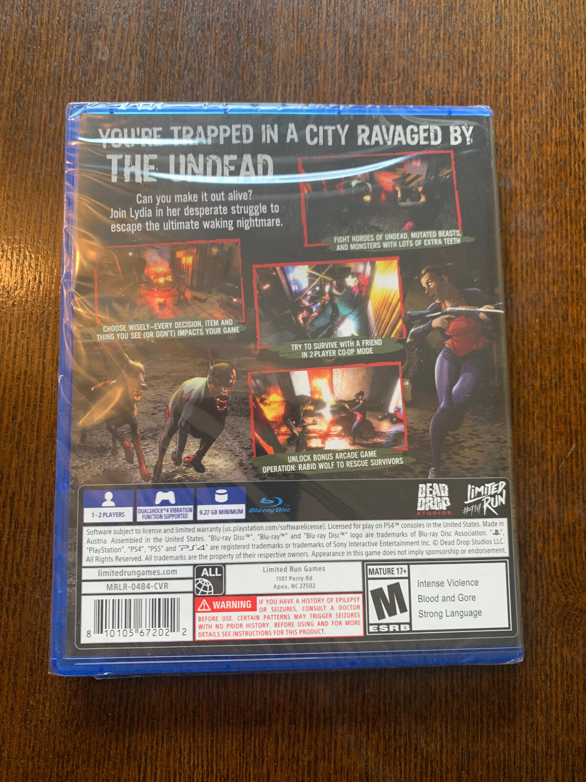 Outbreak Contagious Memories PS4 Playstation 4 Limited Run #484 New Sealed