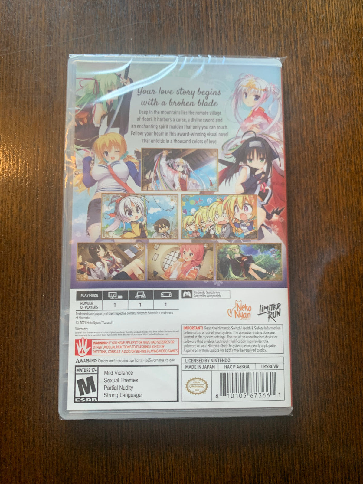 Senren Banka Switch ESRB Nintendo Limited Run Games LRG Brand New Sealed