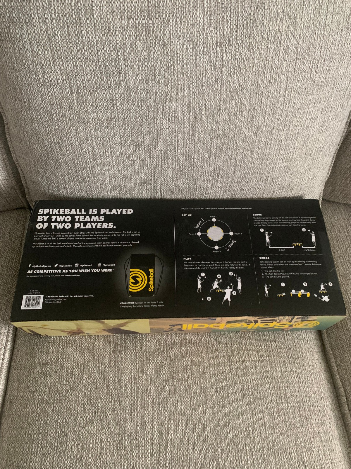 Spikeball Game Set Outdoor Yard Camping Games Includes Ball Net Bag Ruleboook