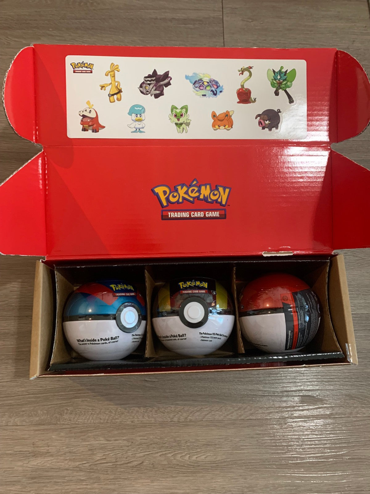 Pokémon TCG Poké Ball Tin 3-Pack Bundle 2024 Amazon Exclusive New Factory Sealed