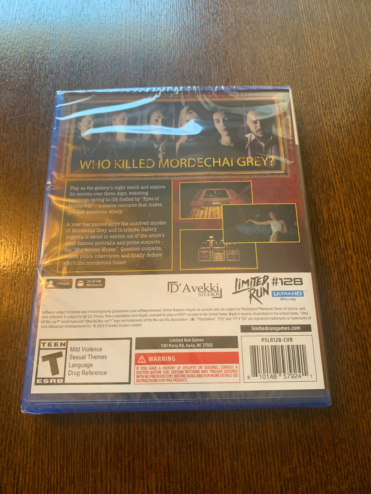 Limited Run #128: Murderous Muses PS5 Playstation 5 Brand New Factory Sealed