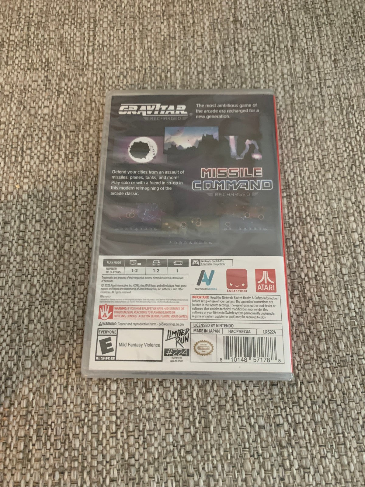Atari Recharged Collection 2 Switch Limited Run Games #169 Nintendo New Sealed