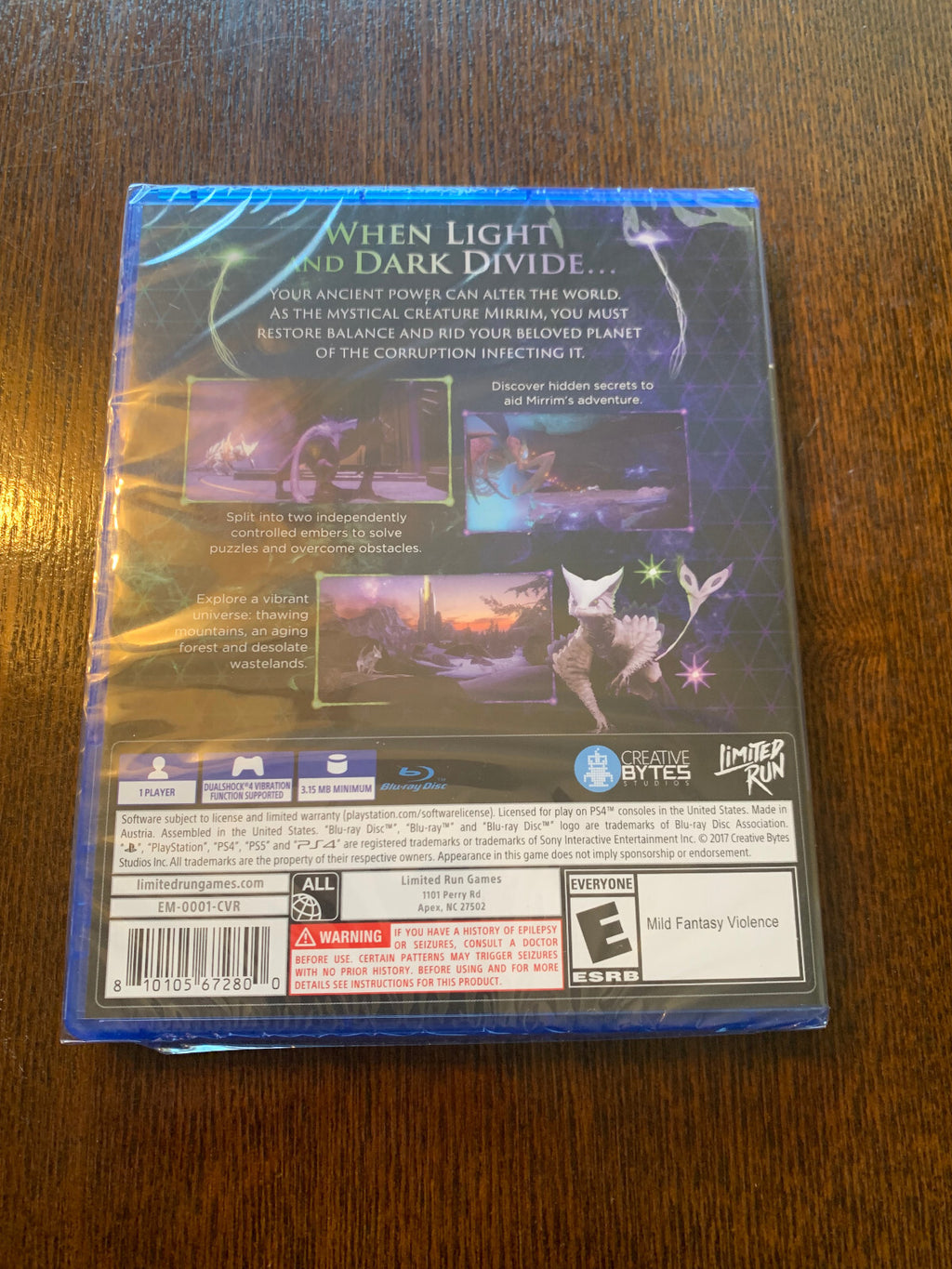 Limited Run Games Embers of Mirrim (PS4) Playstation 4 Brand New Sealed