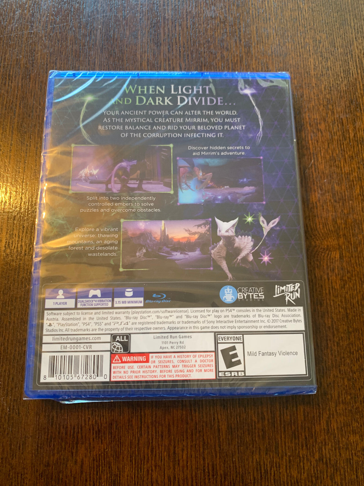 Limited Run Games Embers of Mirrim (PS4) Playstation 4 Brand New Sealed