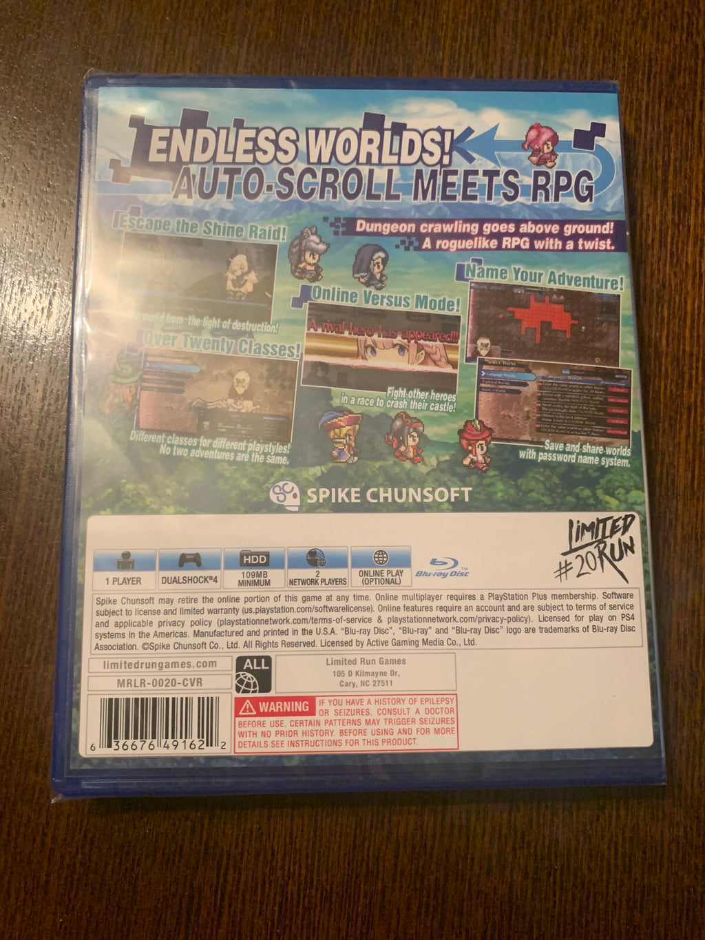 Limited Run Games #20 One Way Heroics PS4 Playstation 4 LRG New Sealed