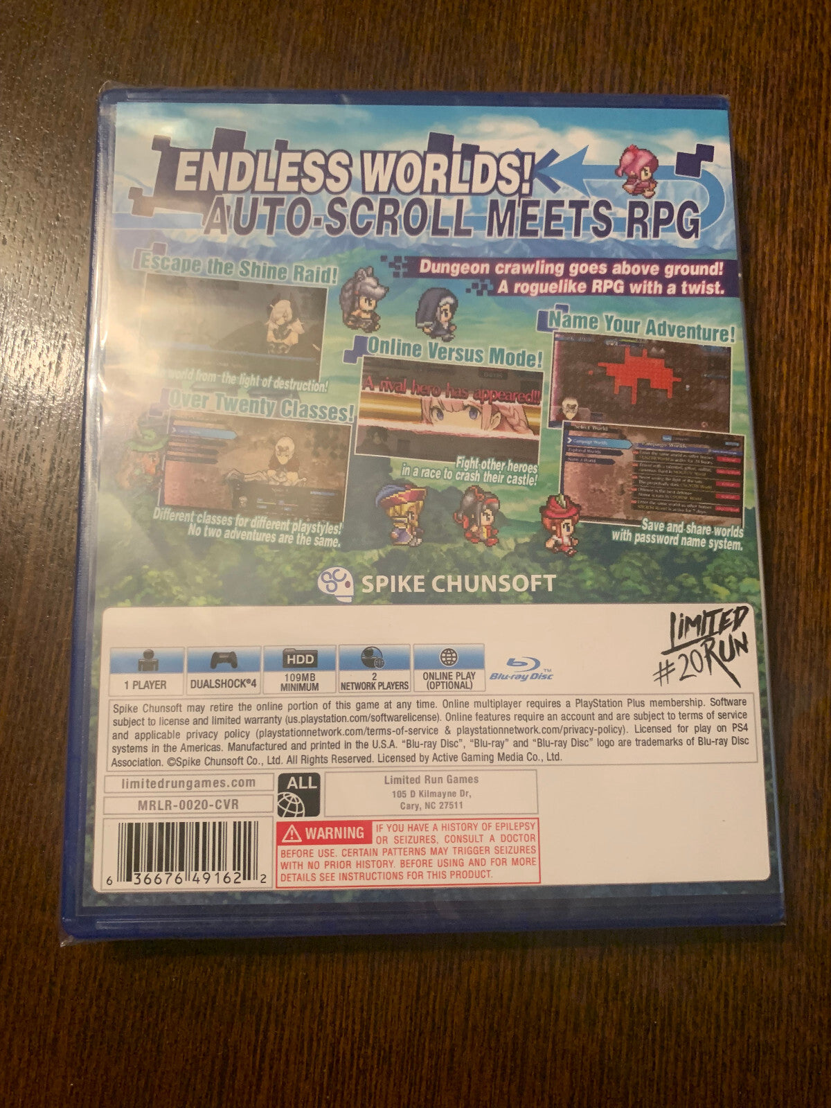 Limited Run Games #20 One Way Heroics PS4 Playstation 4 LRG New Sealed