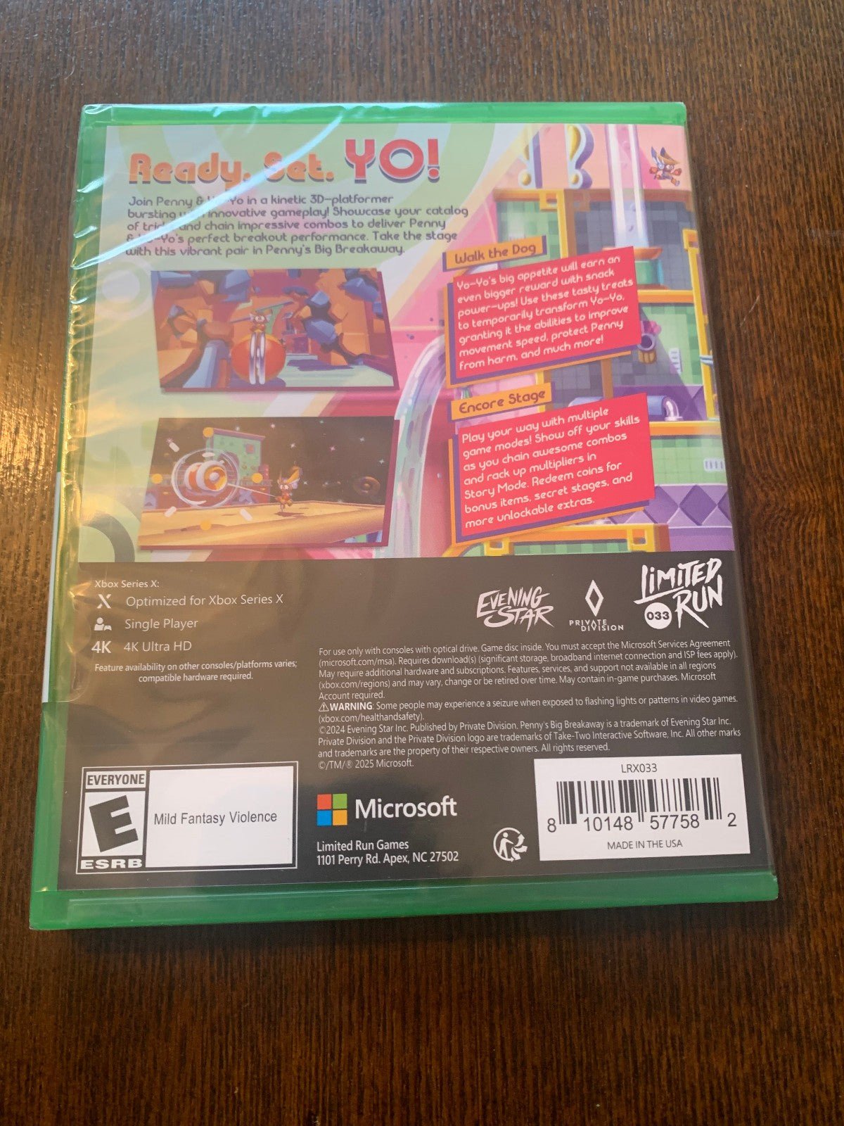 Limited Run #33 Penny’s Big Breakaway Standard Microsoft Xbox One Series X New