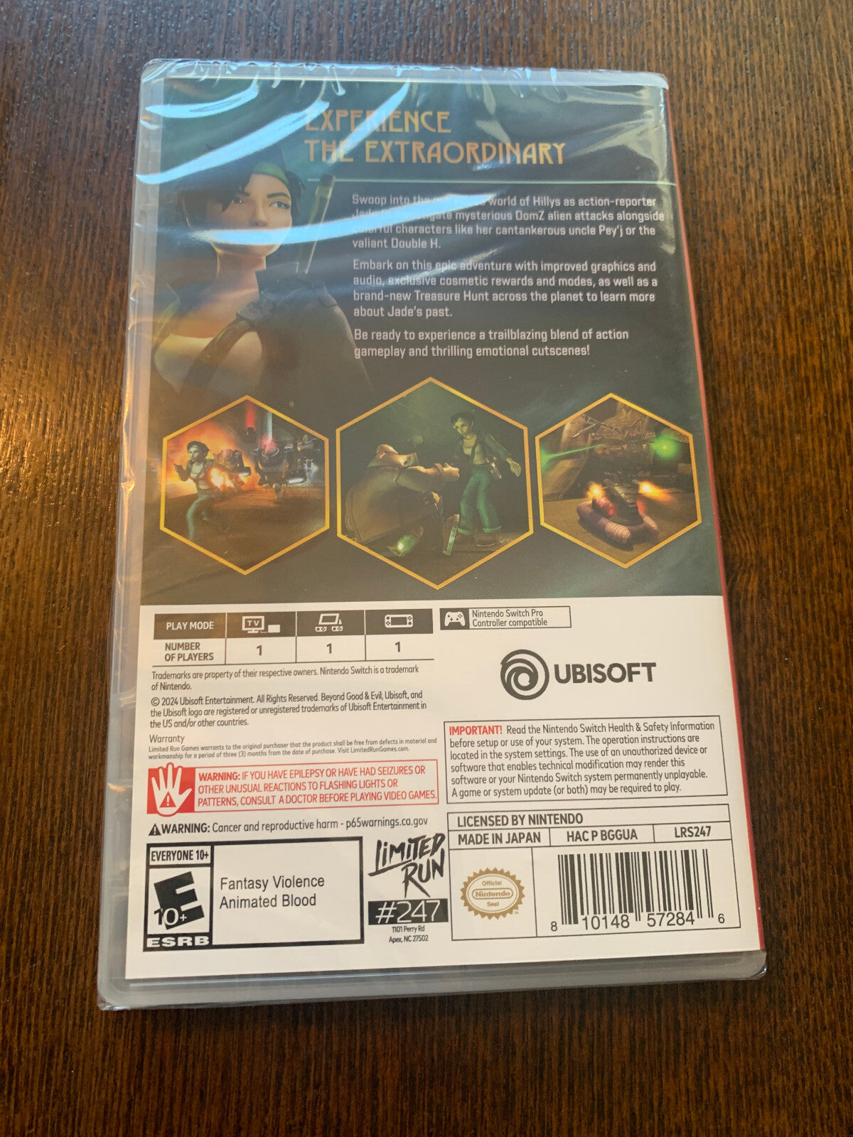 Beyond Good and Evil Switch 20th Anniversary Edition Nintendo Limited Run #247