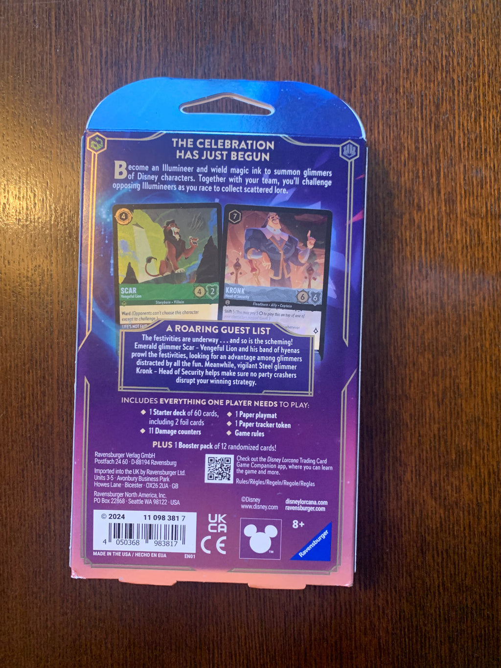 Disney Lorcana Shimmering Skies Emerald & Steel Starter Deck Brand New Sealed