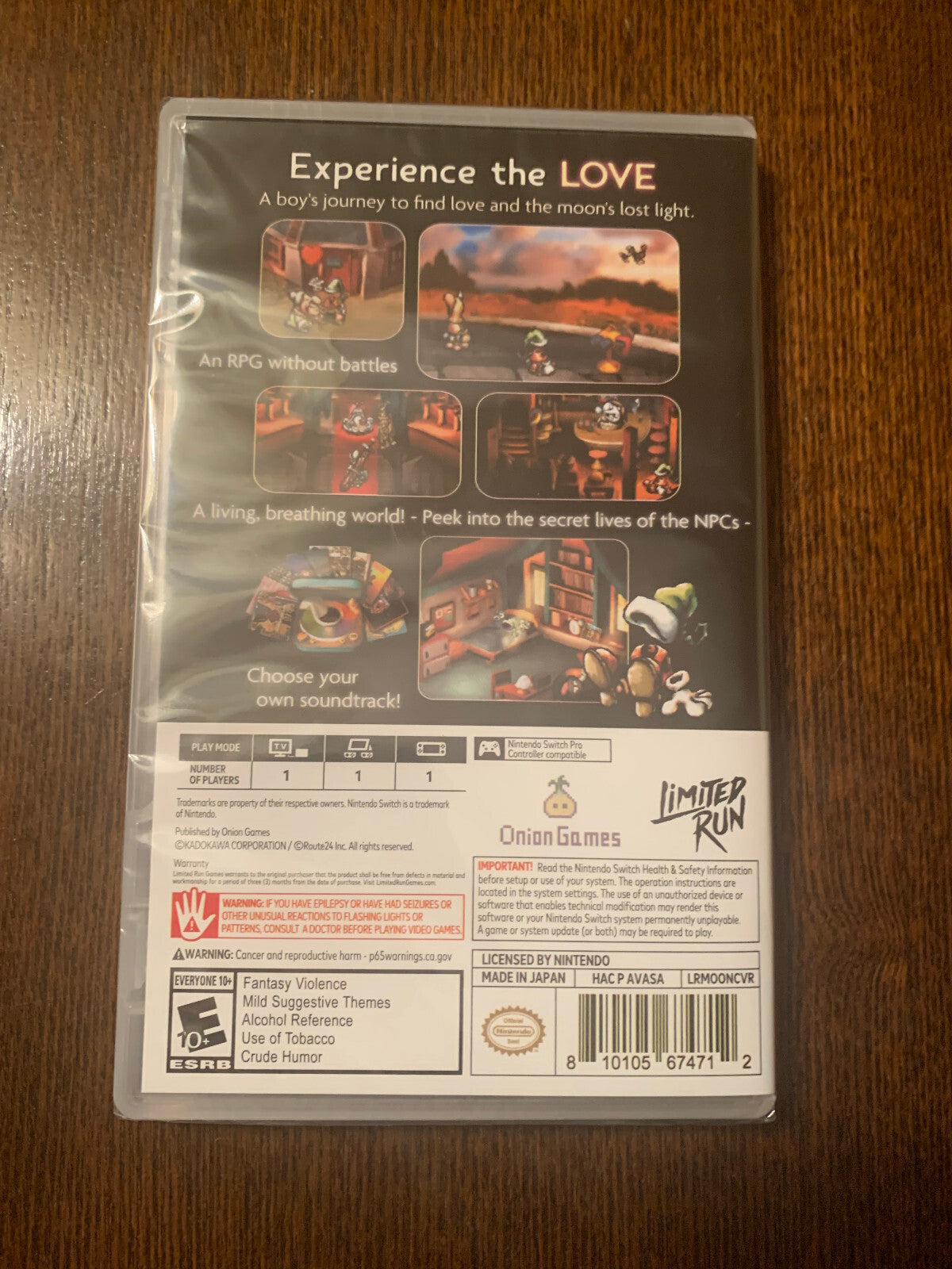 Limited Run Moon Nintendo Switch LRG Brand New Factory Sealed