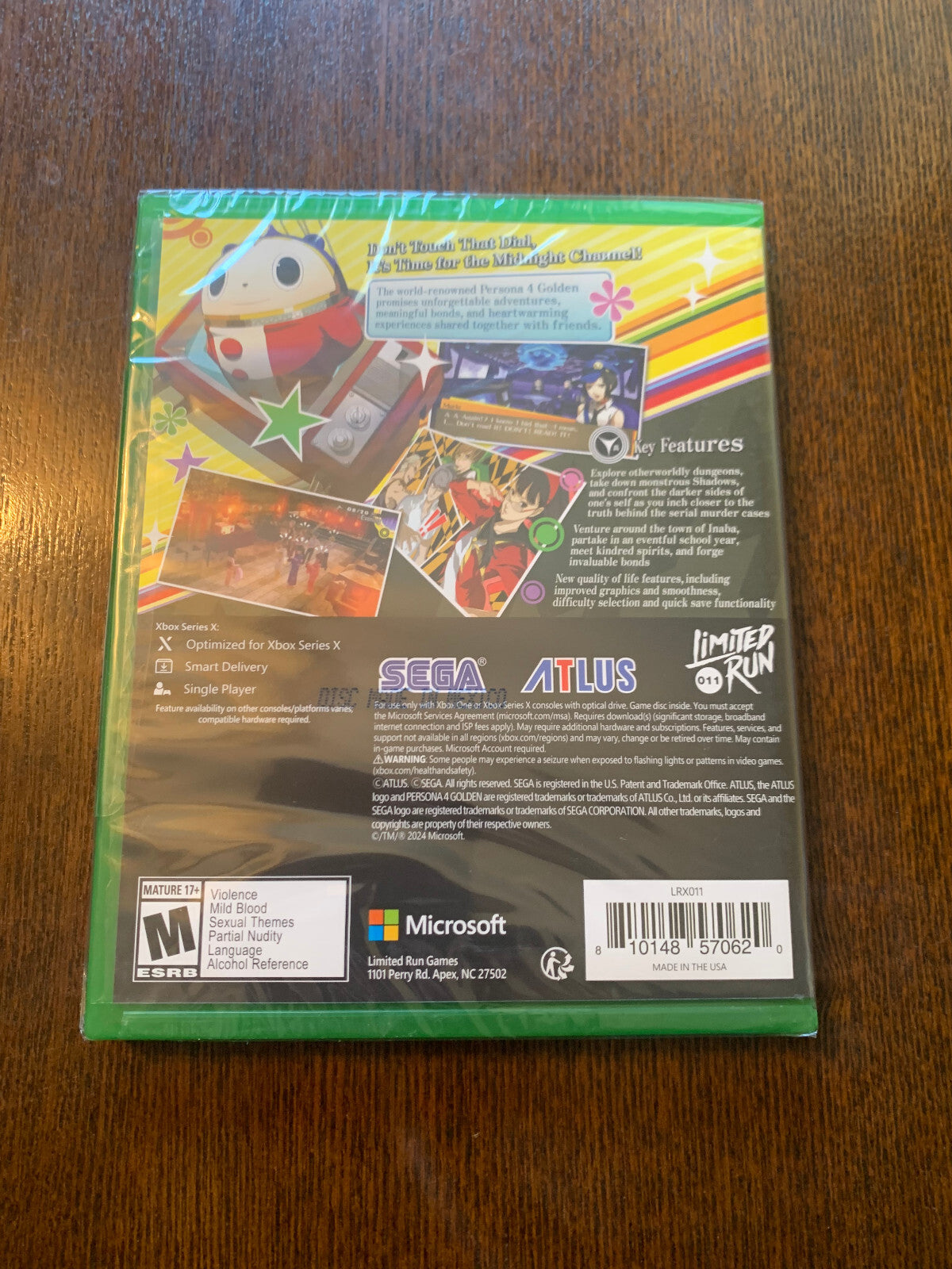 Persona 4 Golden LIMITED RUN #538 XBOX ONE XBOX SERIES X Brand New