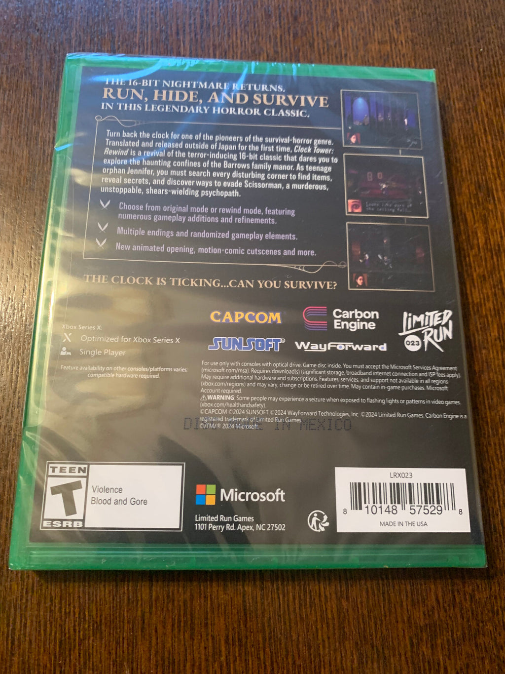 Xbox Series X Limited Run #23: Clock Tower Rewind Brand New Factory Sealed