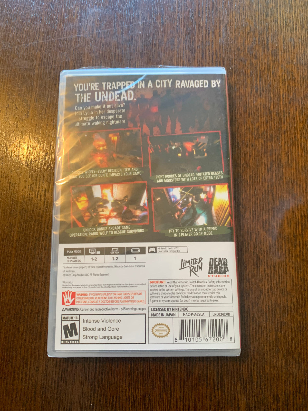 Outbreak Contagious Memories Switch Nintendo Limited Run Games Brand New