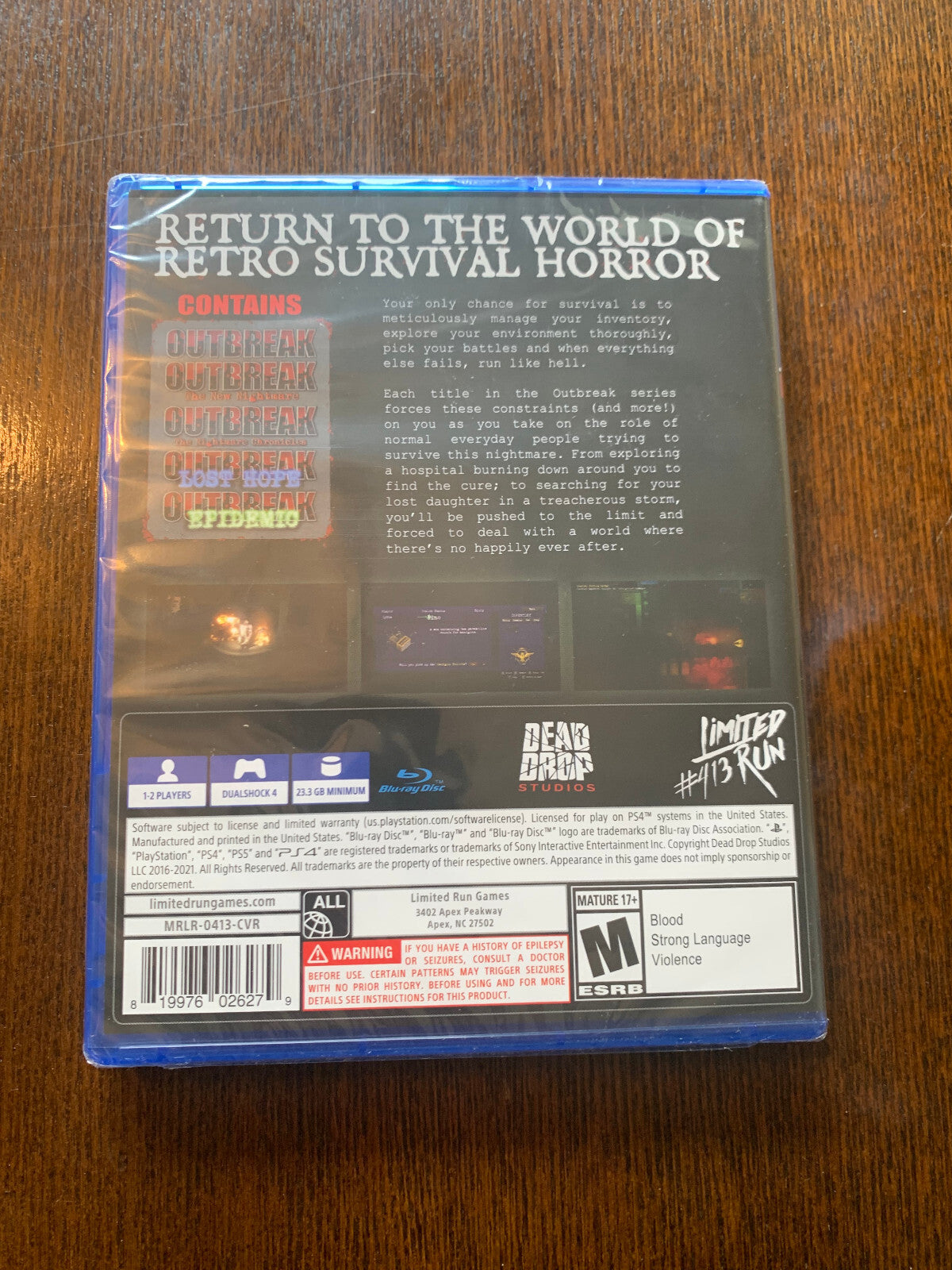 Limited Run #413: Outbreak Collection (PS4) Playstation 4 Brand New Sealed