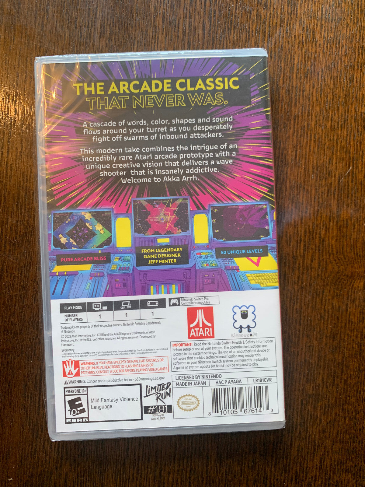 Switch Limited Run #181: Akka Arrh LRG Limited Run Games Brand New Sealed