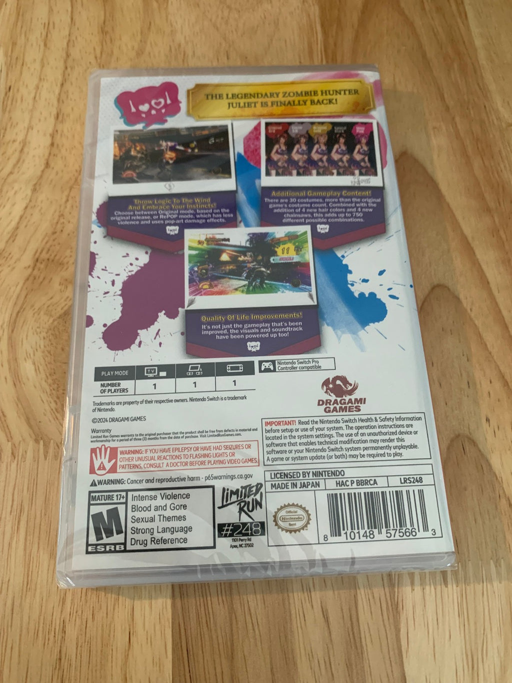 Limited Run Games #248 Lollipop Chainsaw RePOP Nintendo Switch NSW New Sealed