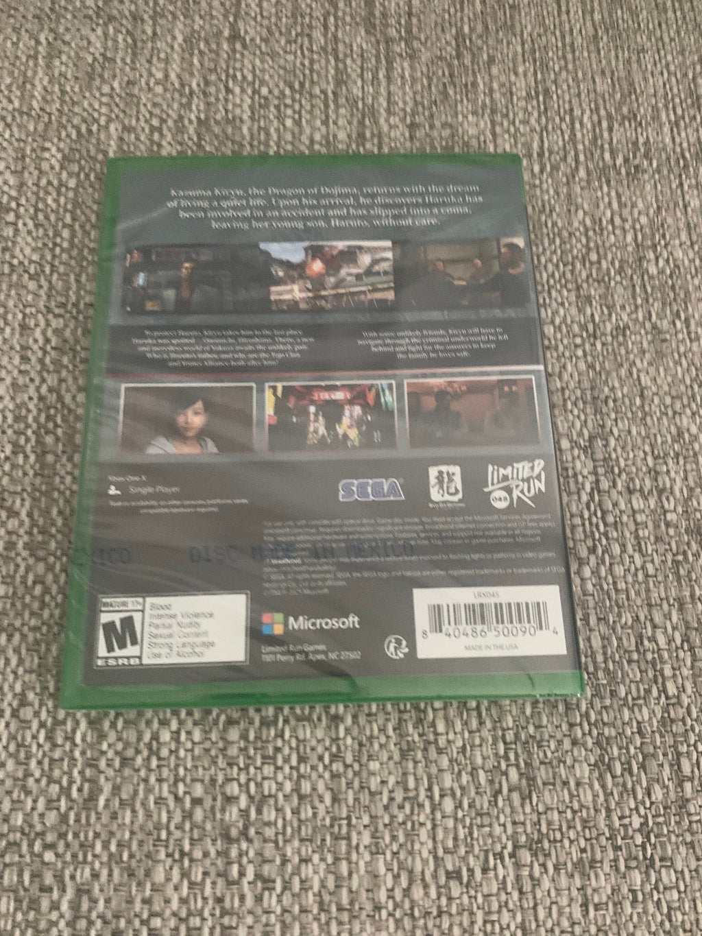 Limited Run #45 Yakuza 6: The Song of Life Standard Edition Xbox One New Sealed