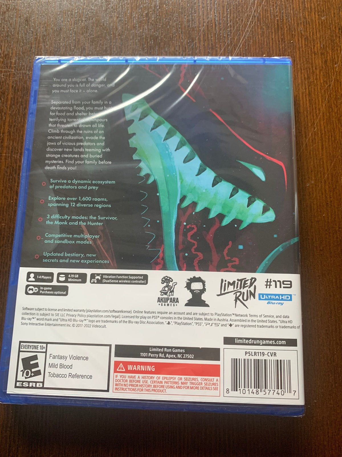 Limited Run #119 Rain World Standard Edition PS5 Playstation 5 New Sealed