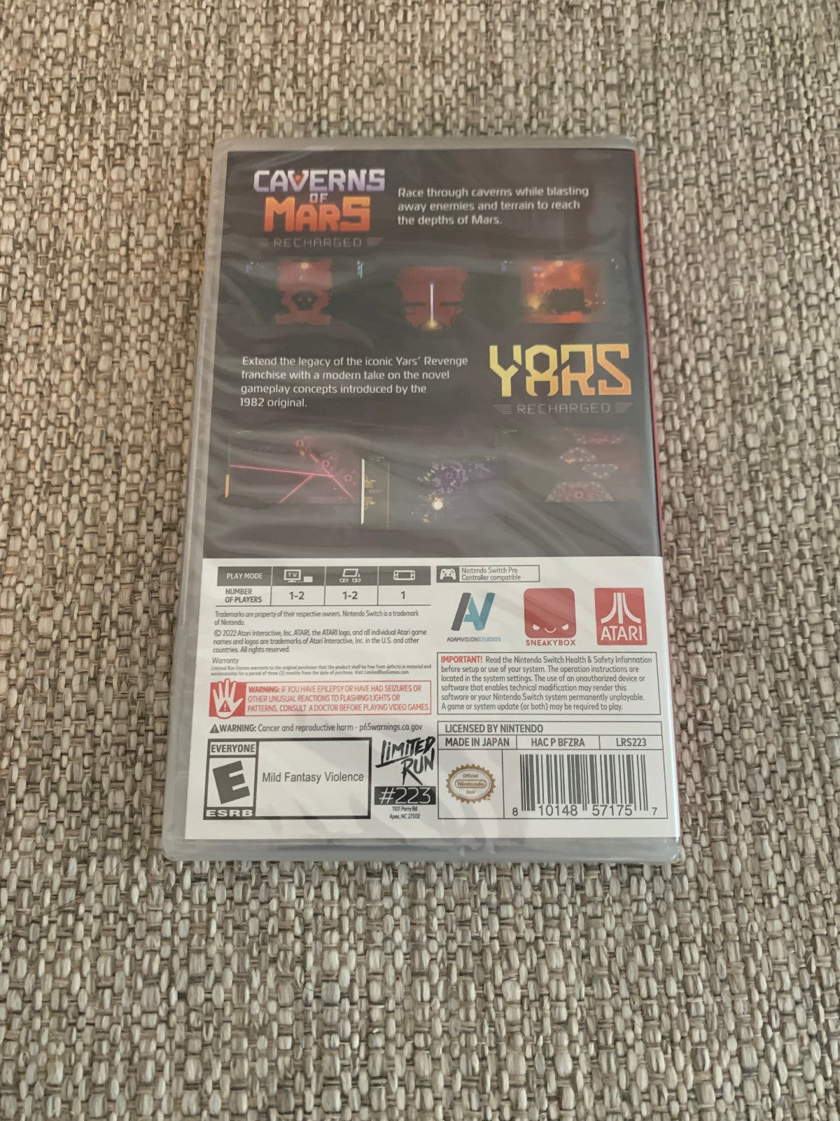 Atari Recharged Collection 3 Switch Limited Run #223 Nintendo New Sealed