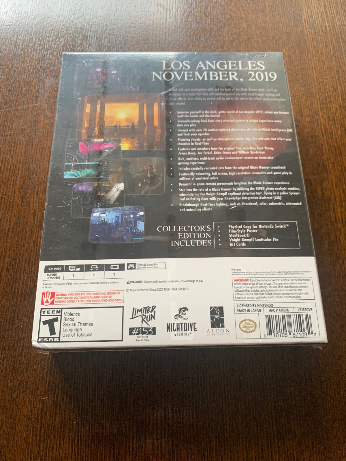 Switch Limited Run #153: Blade Runner: Enhanced Edition Collector's Edition New