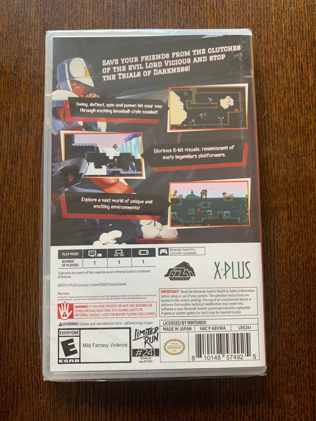 Limited Run #241: Bat Boy Batboy Nintendo Switch Brand New Sealed