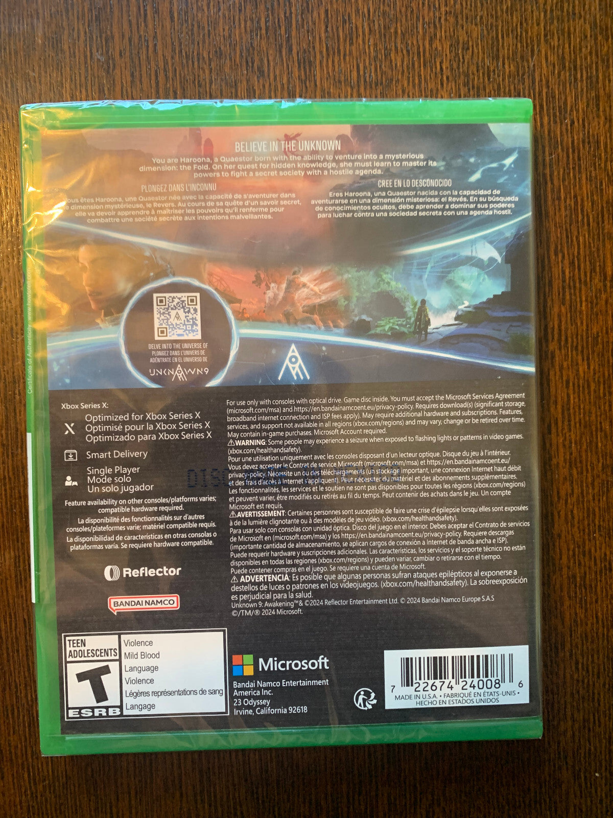 Unknown 9: Awakening - Microsoft Xbox Series X One Brand NEW SEALED Ships FAST!