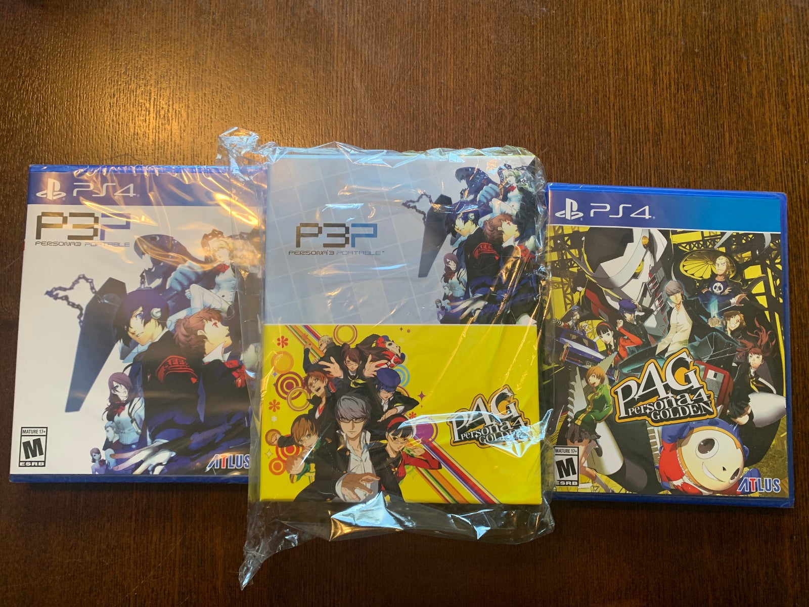 Limited Run Persona 3 Portable + 4 Golden w/ Slipcase PS4 Playstation Bundle New