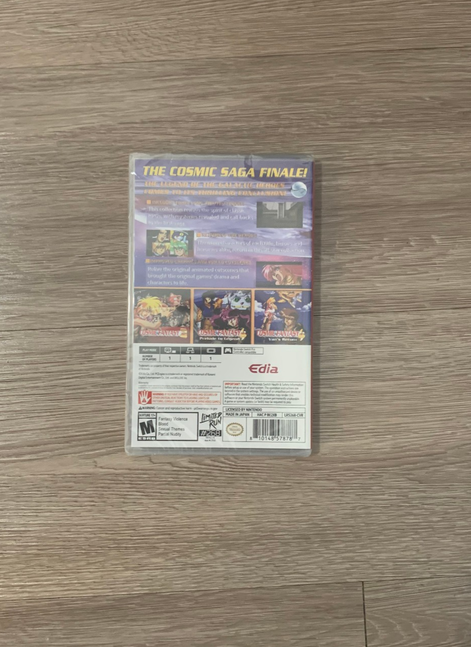 Limited Run Games #268 Cosmic Fantasy Collection 2 Nintendo Switch New Sealed