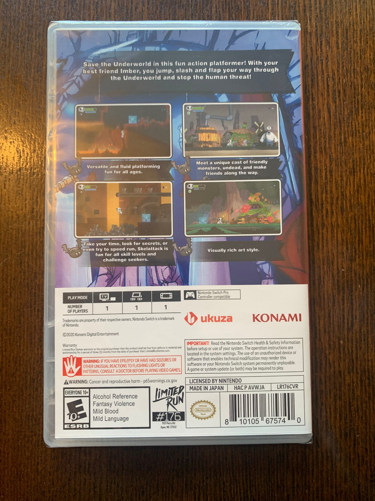 Limited Run #176 Skelattack Nintendo Switch Brand New Sealed