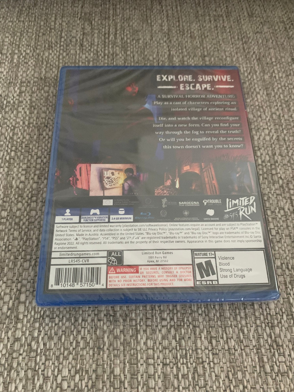 Saturnalia PS4 + PS5 Playstation 4 + 5 Limited Run #545 New Sealed