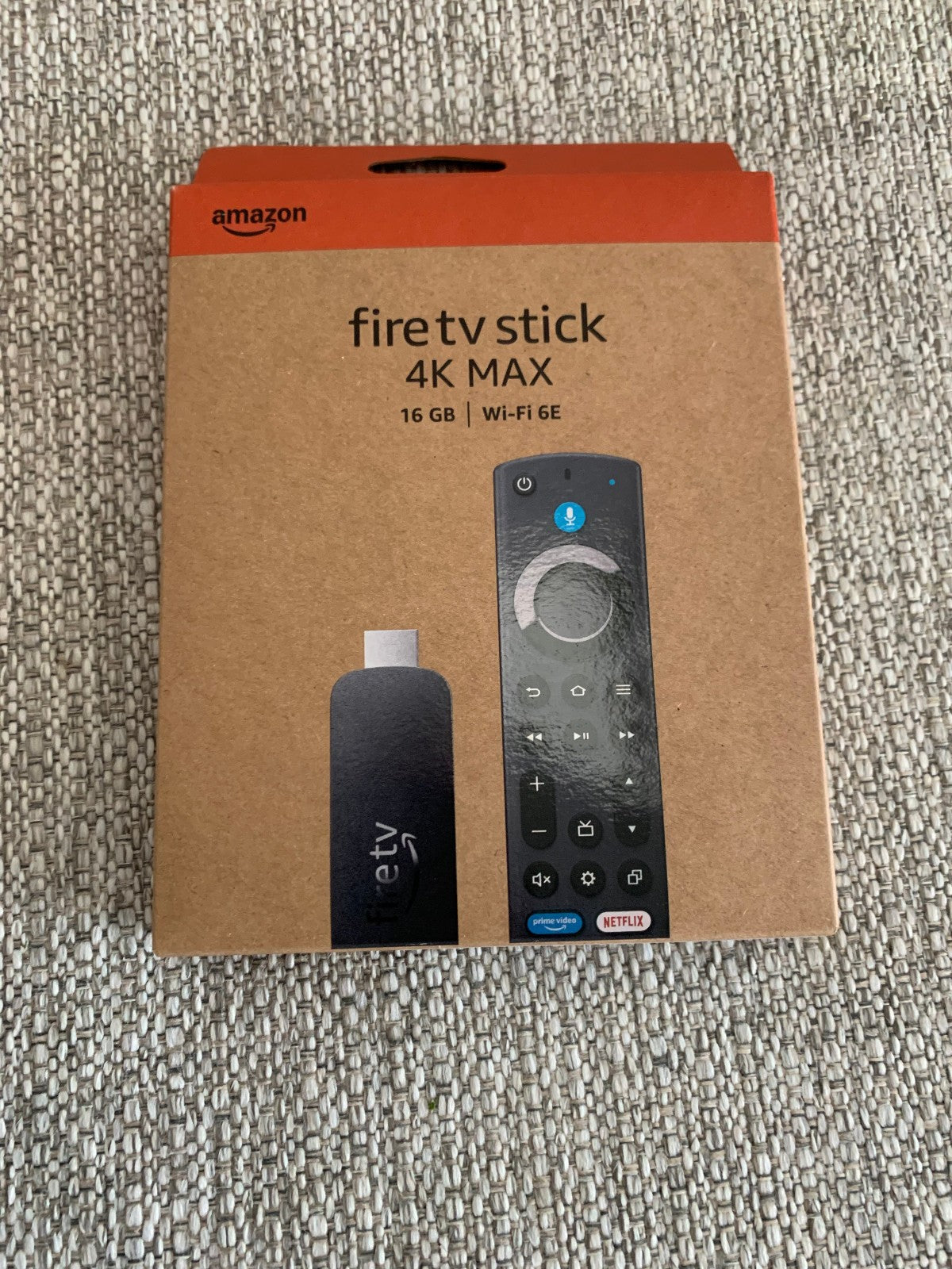 AMAZON FIRE TV Stick 4K MAX Wi-Fi 6E, 2.0 GHz 16GB Alexa AI Enhanced Remote New