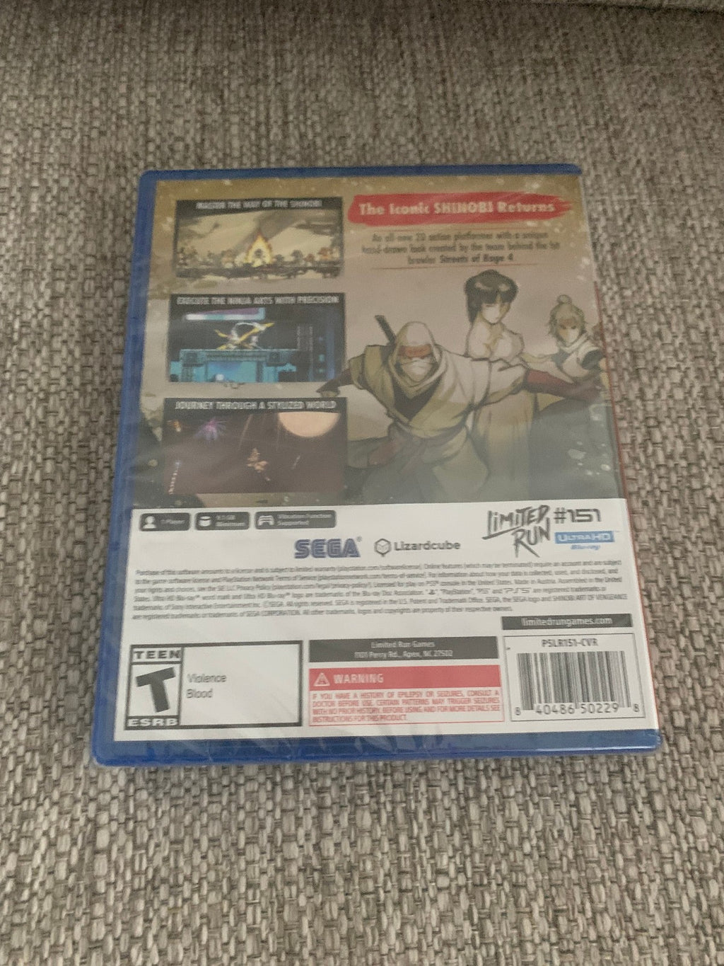 SHINOBI: Art of Vengeance Standard Edition PS5 Playstation 5 Limited Run #151
