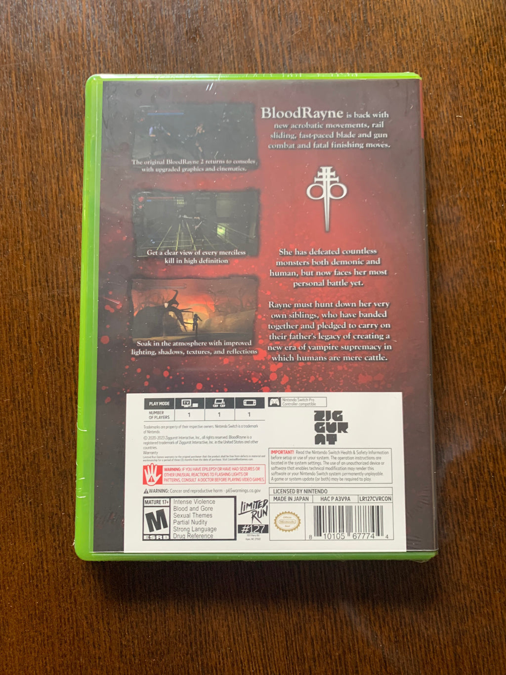 BloodRayne 1 + 2  Switch Limited Run #126 + #127  Revamped Classic Edition New