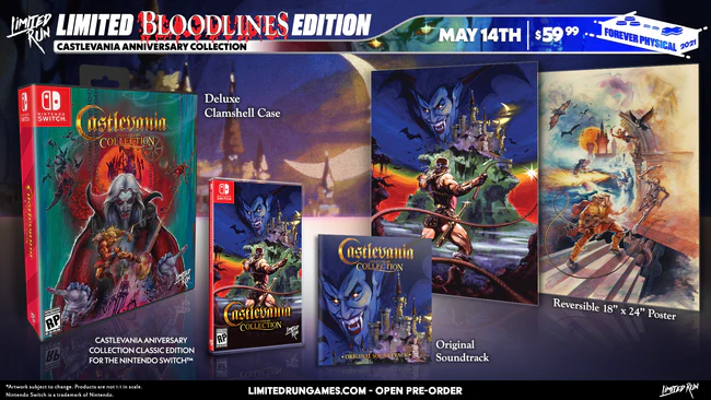 Switch Limited Run #106: Castlevania Anniversary Collection Bloodlines Edition
