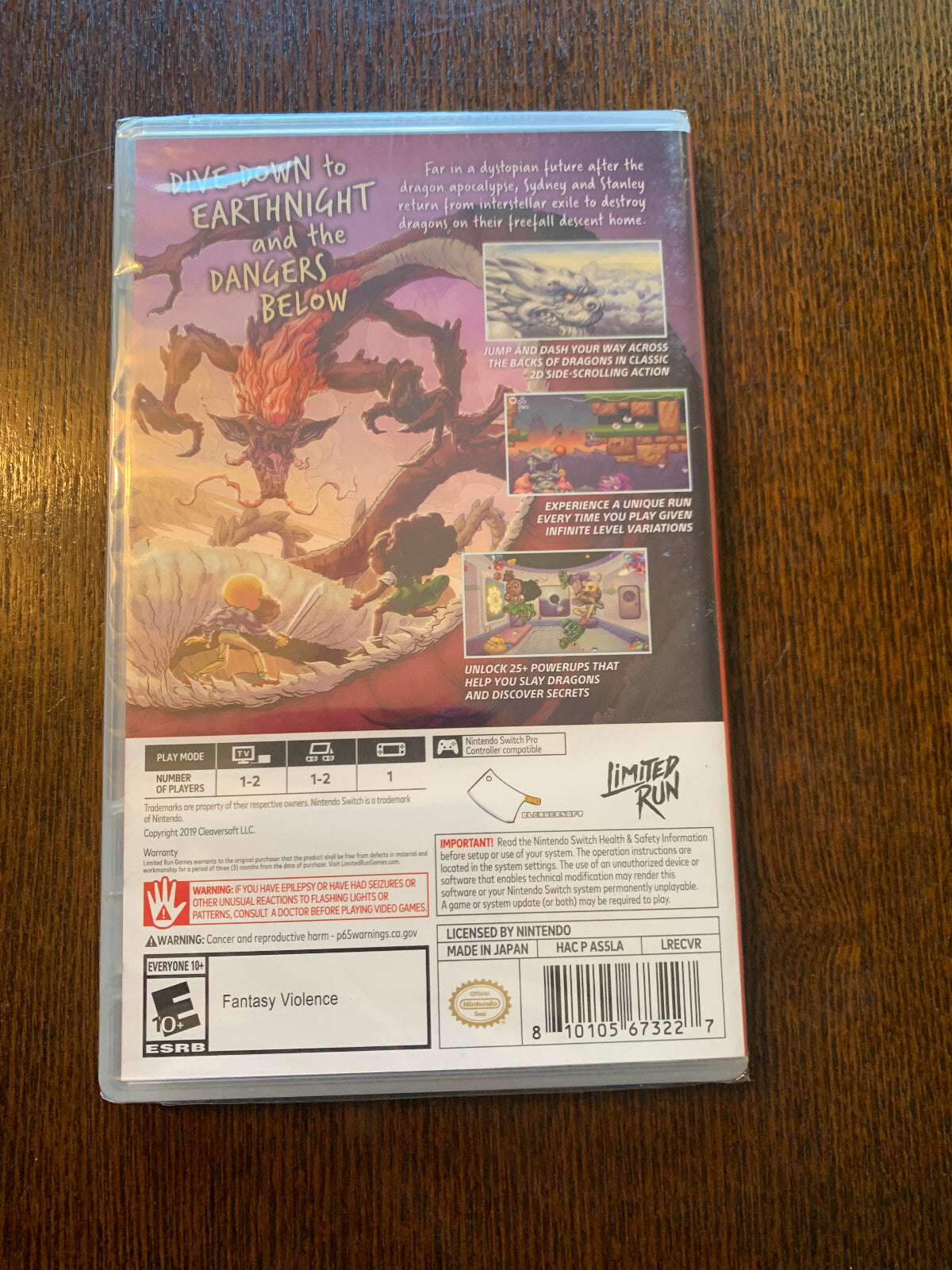 Earthnight Switch Nintendo Limited Run Games Brand New Factory Sealed