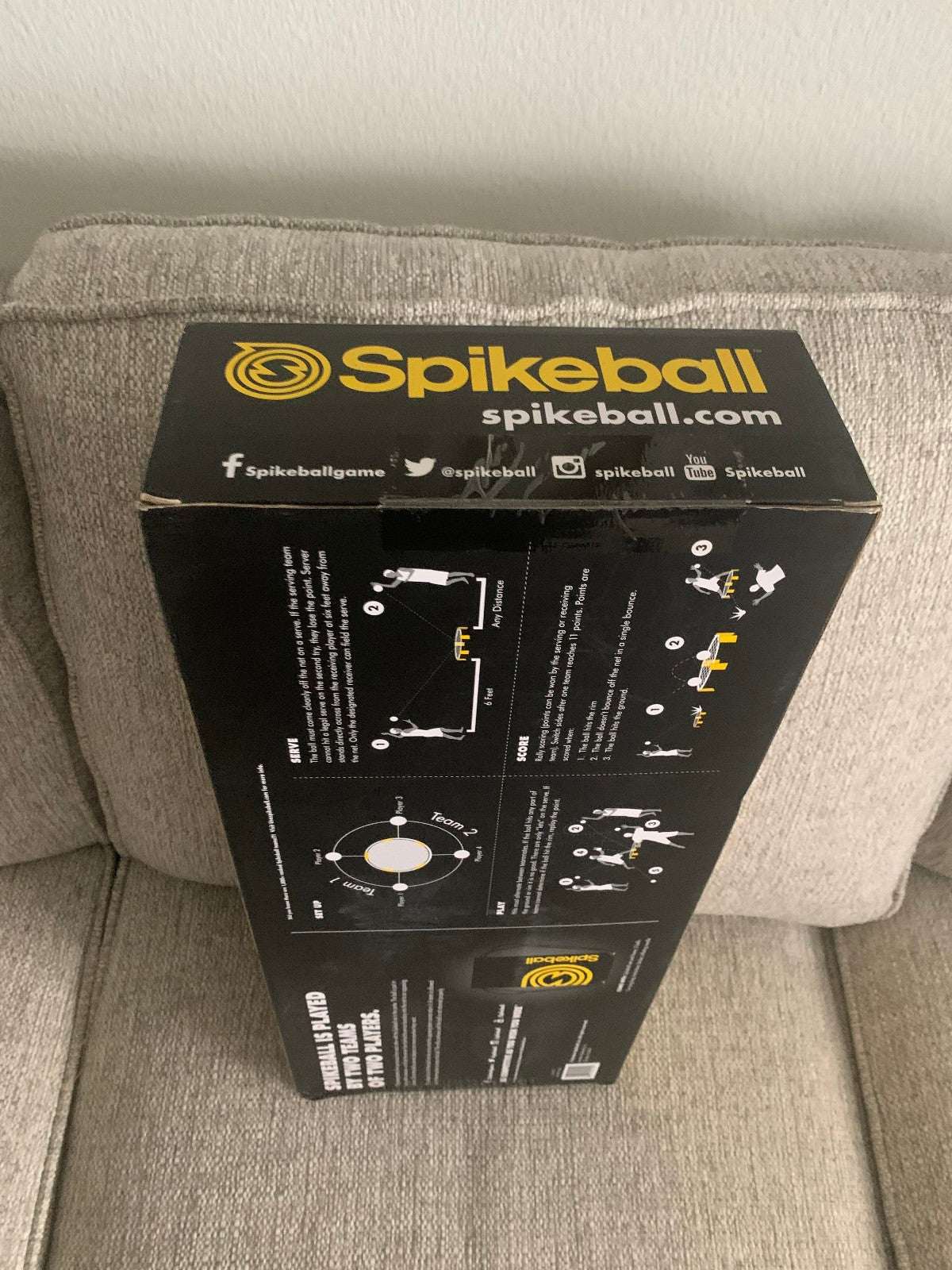 Spikeball Game Set Outdoor Yard Camping Games Includes Ball Net Bag Ruleboook