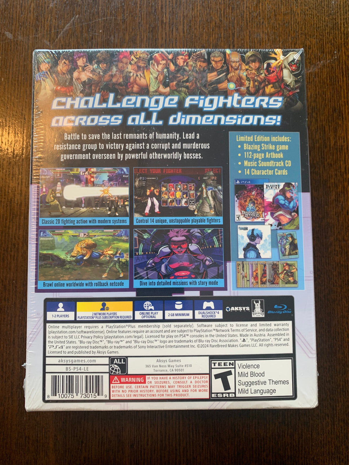 Blazing Strike Limited Edition PS4 PlayStation 4 Brand New Factory Sealed