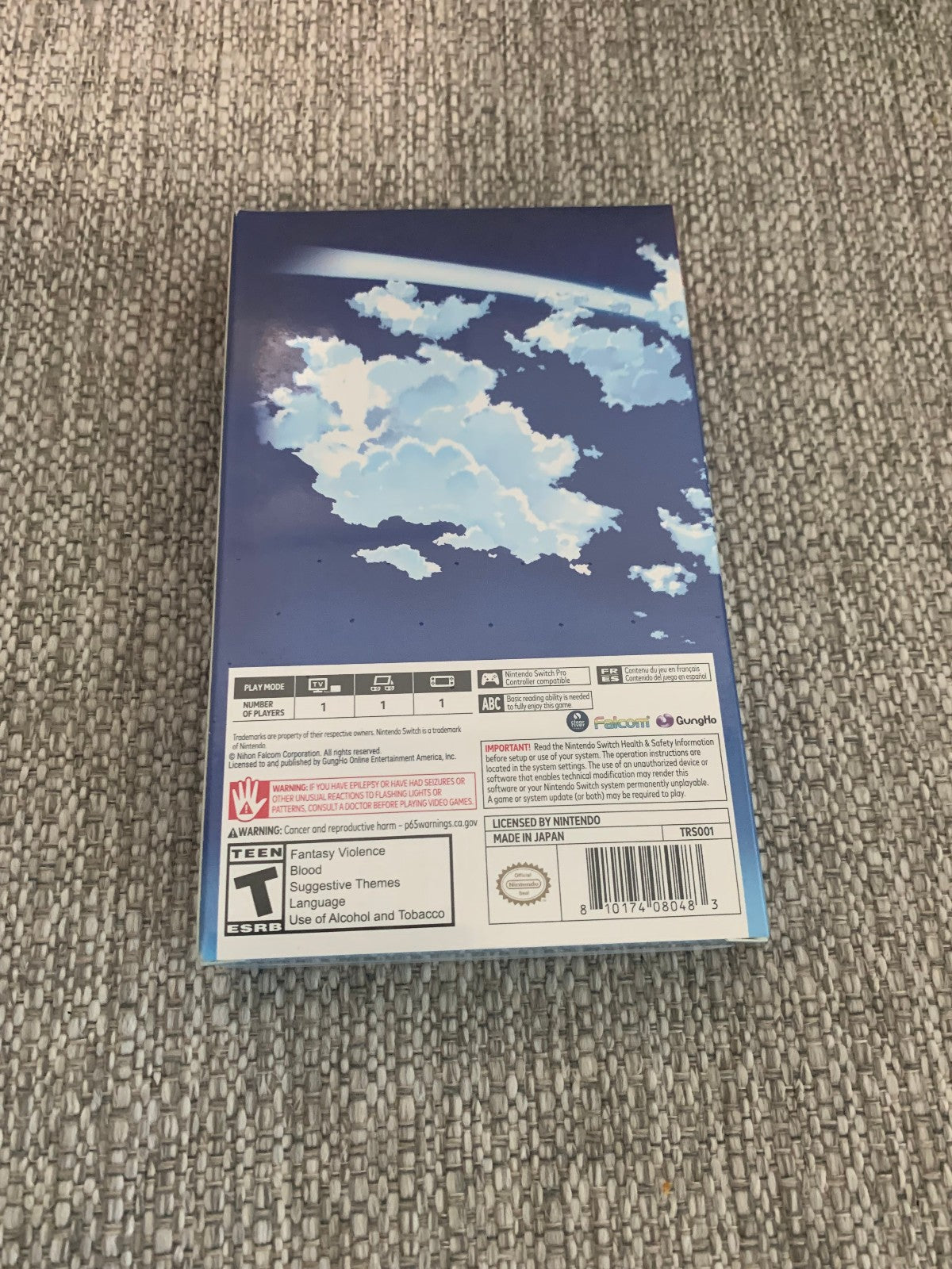 Trails in the Sky 1st Chapter SteelBook Edition Switch Limited Run New Sealed