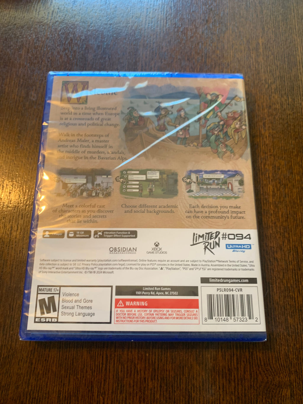 Pentiment PS5 Playstation 5 Limited Run #94 Brand New Factory Sealed