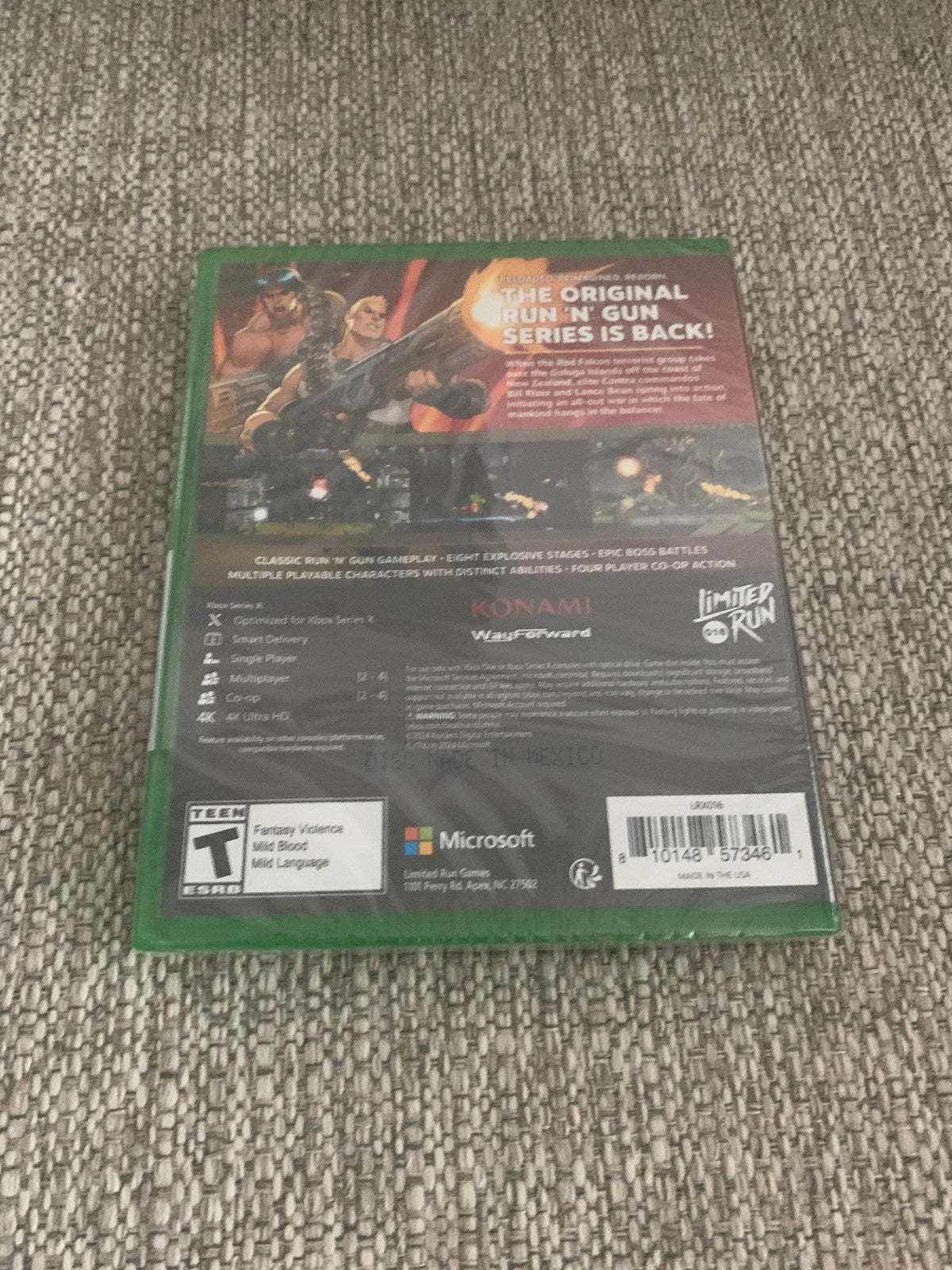 Contra: Operation Galuga Xbox Series X One Limited Run #16 New Sealed