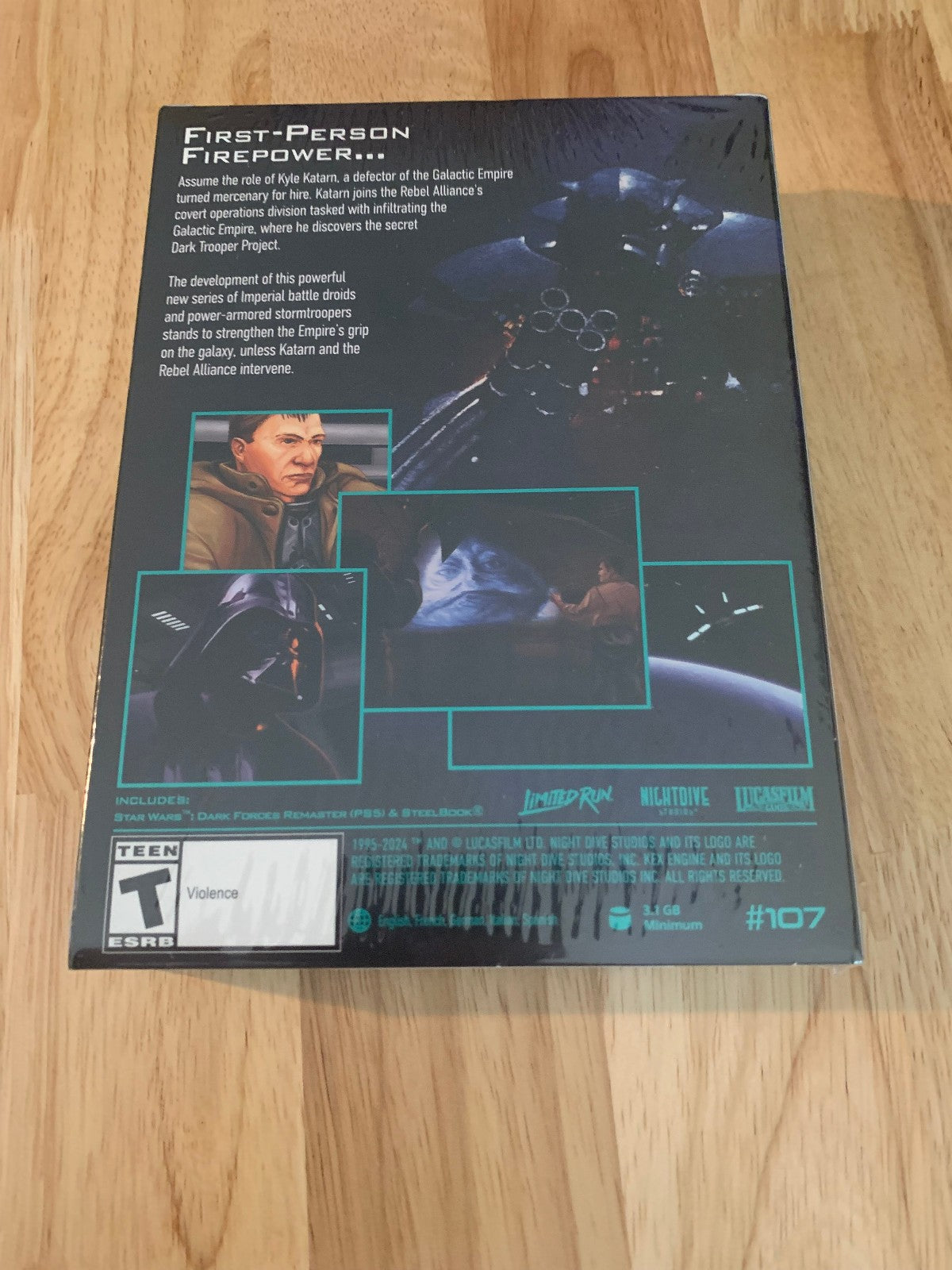 Limited Run #107 STAR WARS Dark Forces Remaster VHS Edition PS5 Playstation New