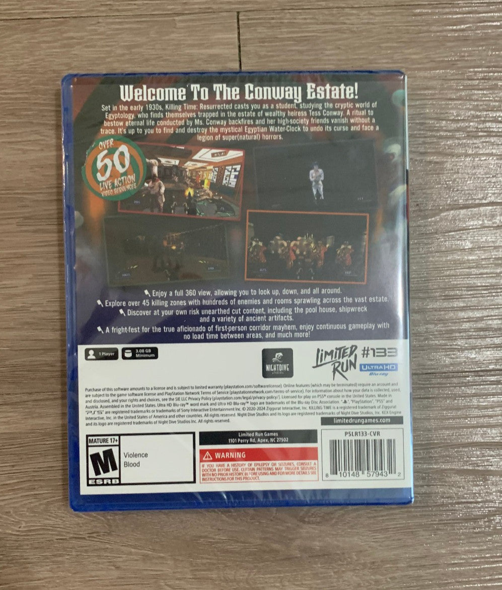 Limited Run Games #133 Killing Time Resurrected Standard PS5 Playstation 5 New