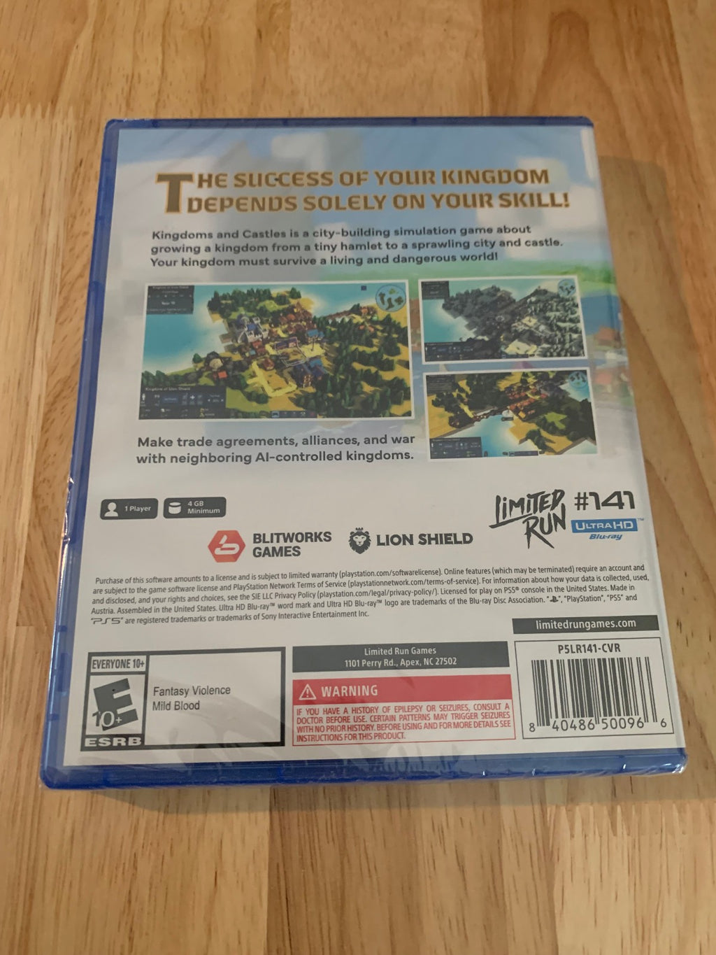 Limited Run Games #141 Kingdoms and Castles PS5 PlayStation 5 New Sealed
