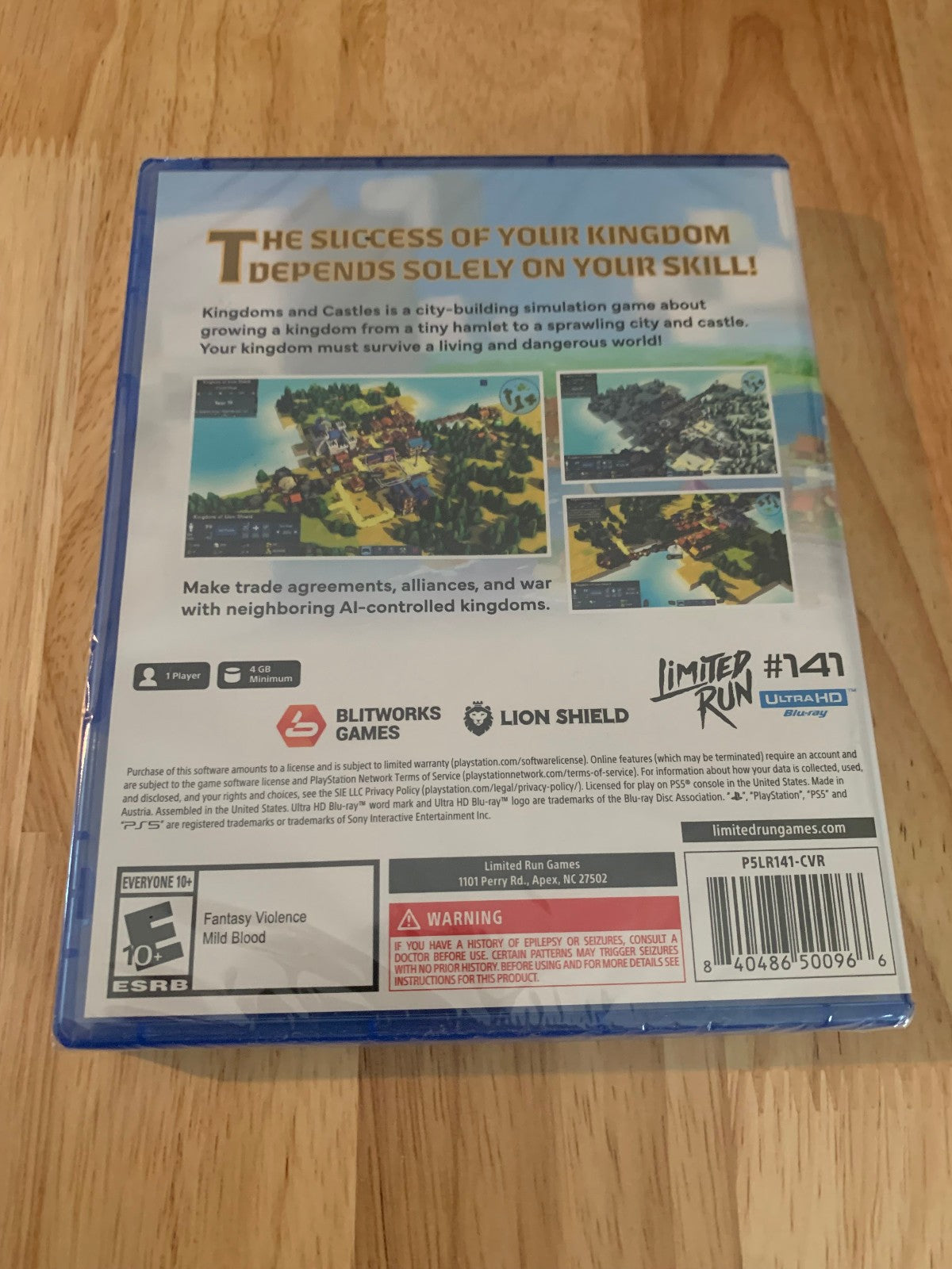 Limited Run Games #141 Kingdoms and Castles PS5 PlayStation 5 New Sealed